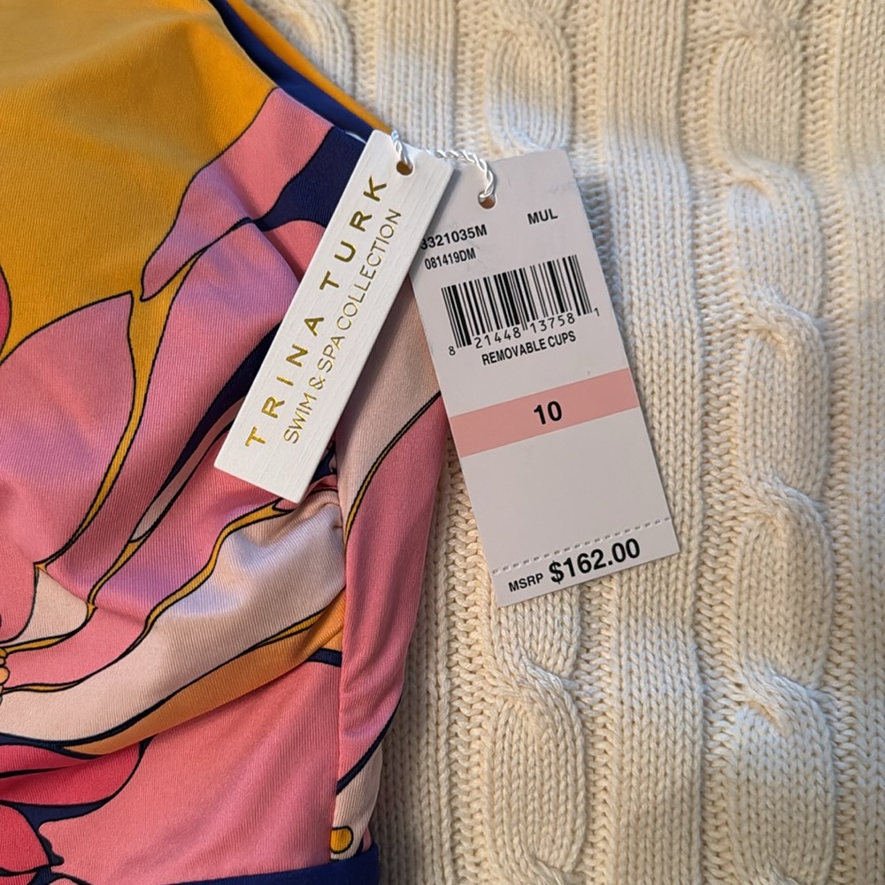 Trina Turk Breeze Plunge Suit NWOT - Picture 7 of 11